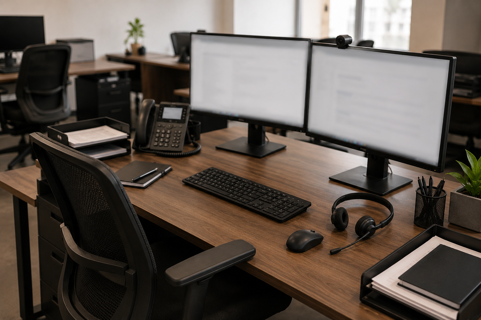 An organized Mega Canadian workstation in Montreal
